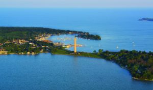 Aerial of Put-in-Bay – Photo courtesy of Lake Erie Shores & Islands