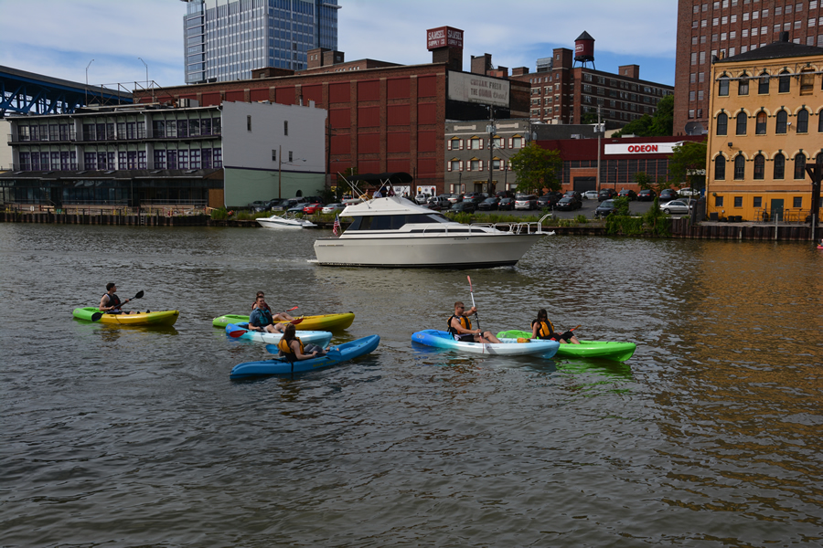 Kayaking on the Cuyahoga River
