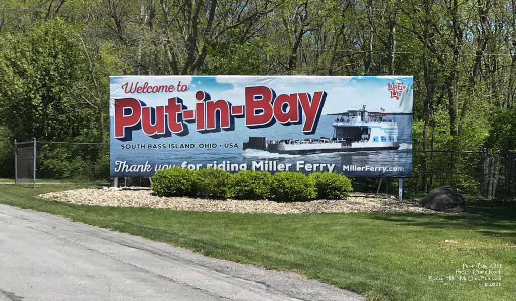Put-in-Bay welcome sign. 