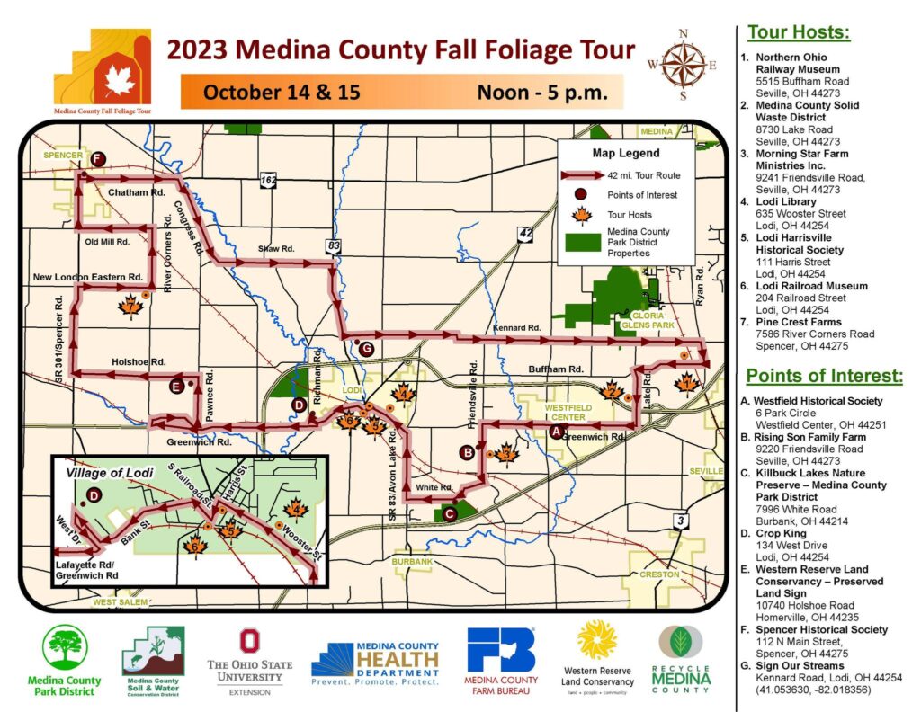 2023 Medina County Fall Foliage Tour