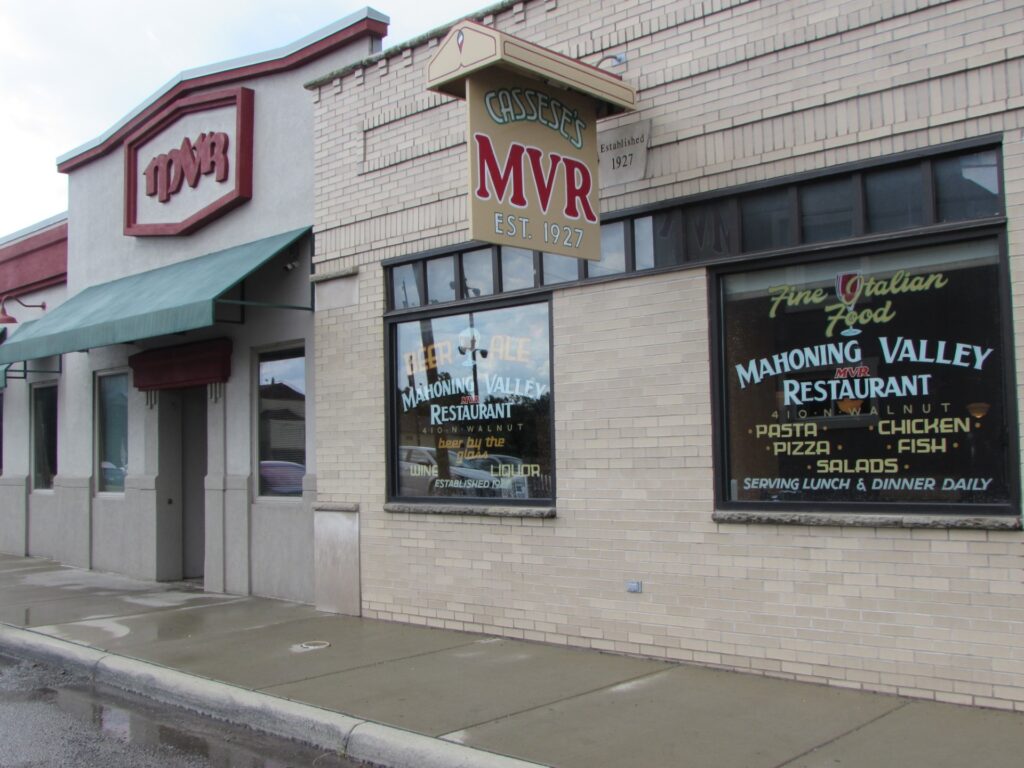 Mahoning Valley Restaurant MVR Youngstown 