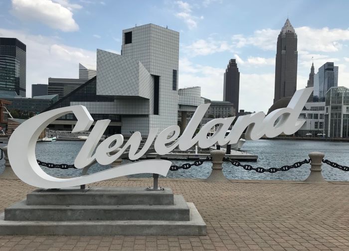 Cleveland Script Sign - My Ohio Fun 