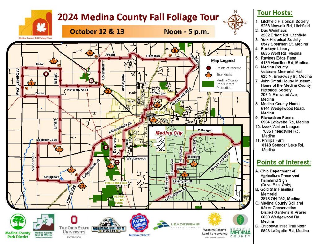 2024 Medina County Fall Foliage Tour 