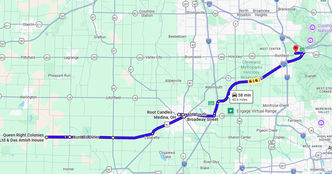 Bee Trip Map
