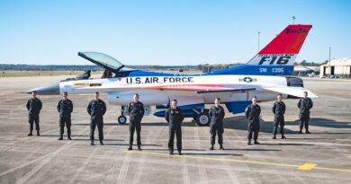 The U.S. Air Force F-16 Viper Demo Team to highlight the annual Props and Pistons Festival