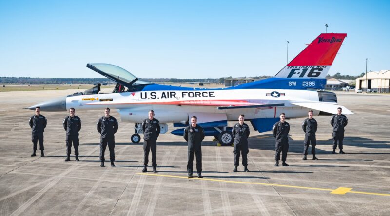 The U.S. Air Force F-16 Viper Demo Team to highlight the annual Props and Pistons Festival